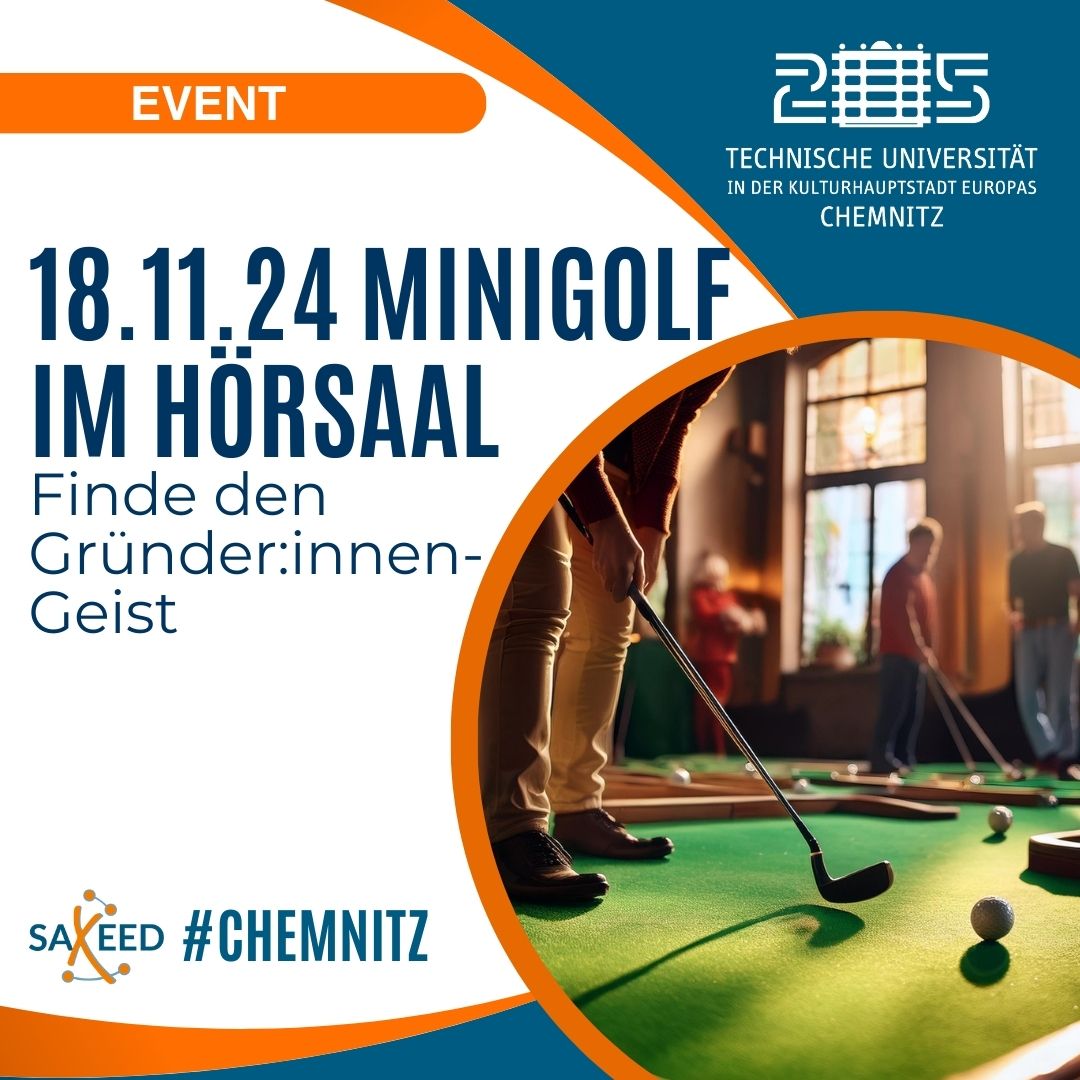 Minigolf im Hörsaal: Finde den Gründer:innen-Geist